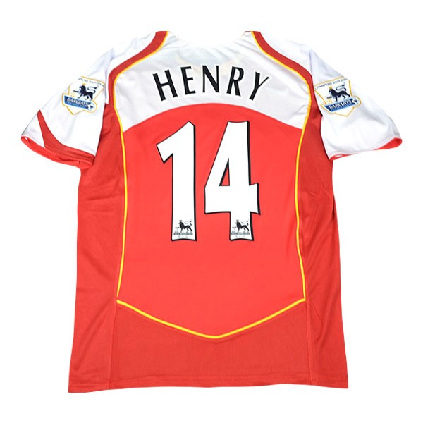 Camiseta Arsenal Henry Primera equipo NO.14 Retro 2004-05 Rojo